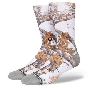 NWT REALTREE X STANCE POLY CREW SOCKS